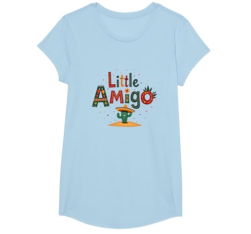 Little Amigo Mexikanischer Junge Festlicher Südwesten Kaktus Fiesta T-Shirt, Girls, Himmelblau, XS Little Amigo Mexikanischer Junge Festlicher Südwesten Kaktus Fiesta T-Shirt, Girls, Himmelblau, XS von Generic