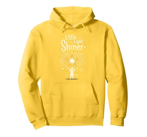 Little Light Shiner Christians for Kids, inspirierender Stern Pullover Hoodie, Unisex für Erwachsene, Gelb, S Little Light Shiner Christians for Kids, inspirierender Stern Pullover Hoodie, Unisex für Erwachsene, Gelb, S von Generic