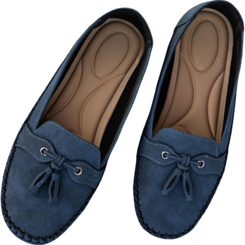 Loafer für Damen, Business-Casual-Flats, Klassische Fahr-Mokassins, bequemer Slipper,02,44 EU von Generic