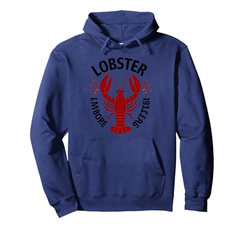 Lobster Mobster Damen Retro Meeresfrüchte Humor Grafik Pullover Hoodie, Unisex für Erwachsene, Marineblau, S von Generic