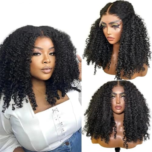 Lockige 4X4-Spitzenverschluss-Perücke Mit Babyhaar, 13X4-Spitze-Frontal-Locken-Echthaar-Perücken Für Frauen Lockige 4X4-Spitzenverschluss-Perücke Mit Babyhaar, 13X4-Spitze-Frontal-Locken-Echthaar-Perücken Für Frauen von Generic