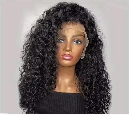 Lockiges Menschliches Haar Perücken Für Frauen Wasserwelle Spitze Vordere Perücke 13X4 13X6 Spitze Frontal Deep Wave Perücken Menschliches Haar 13X6 Lace Wig 38 Inch 180 Density von Generic