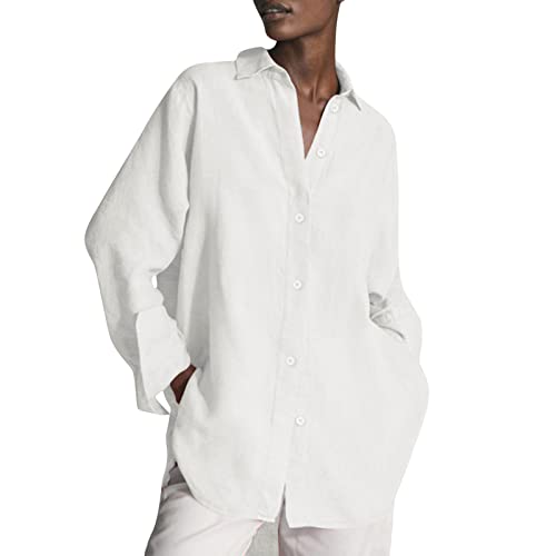 Long Bluse Damen Lang, Hemd Oversize Hemdbluse V-Ausschnitt Revers Blusen Große Größen Hemden Lose Freizeithemd Einfarbig Langarmshirt Longsleeve Blusentops Elegant Blusenshirt Herbst Kleidung Long Bluse Damen Lang, Hemd Oversize Hemdbluse V-Ausschnitt Revers Blusen Große Größen Hemden Lose Freizeithemd Einfarbig Langarmshirt Longsleeve Blusentops Elegant Blusenshirt Herbst Kleidung von Generic
