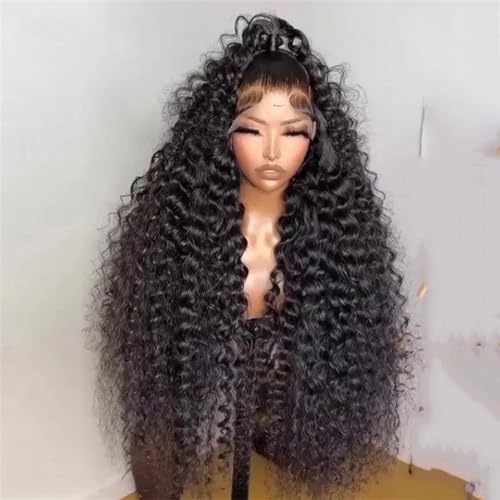 Lose Deep Wave Frontal Perücke 13X6 Spitze 13X4 Wasserwelle Glueless Lockige Perücken für Frauen Lace Front Perücke Echthaar von Generic