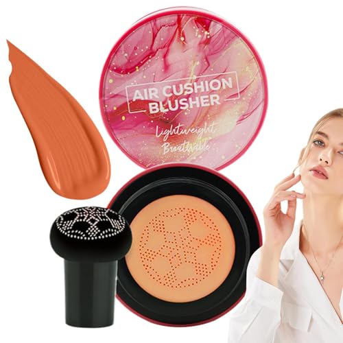 Luftkissen Blush - Makeup Puderquaste - Kissen-Rouge | Make-up-Rouge | Kosmetik Langanhaltender Highlighter Für Hochzeit, Fest, Urlaub, Alltag, Lang Anhaltender Highlighter von Generic