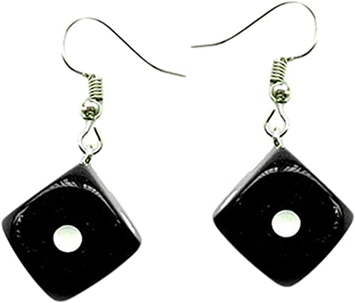 Lustige Ohrringe 3D Dice Dangle Cool Punk Cube Dice Geometrische Ohrringe Party Schmuck von Generic