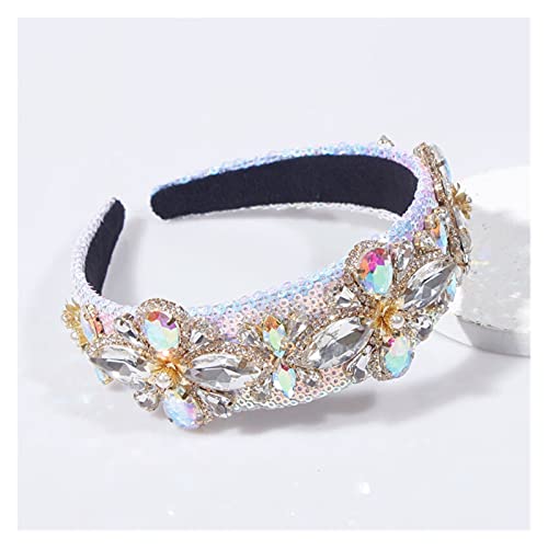 Luxuriöses, s, geometrisches Kristall-Stirnband, elegantes, mehrfarbiges Haarband mit Strass-Perlen, für Mädchen, Party-Haar-Accessoires Luxuriöses, s, geometrisches Kristall-Stirnband, elegantes, mehrfarbiges Haarband mit Strass-Perlen, für Mädchen, Party-Haar-Accessoires von Generic