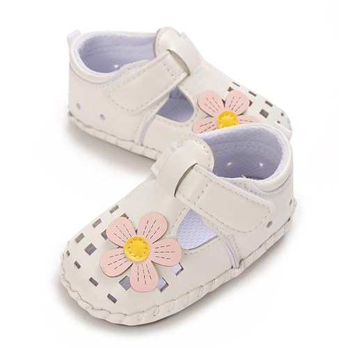 M 31 Baby Mädchen Sandalen Kleinkind Sommer Strand Schuhe Outdoor Casual Slipper Kleinkind Erste Gehen Prinzessin Sandalen Kairo Kinder (White, 22 Infant) von Generic