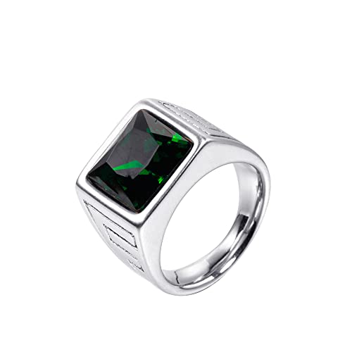 M盲nner Frauen Edelstahl Quadrat Edelstein Ringe Pers枚nlichkeit Schmuck Jahrestag Multicolor Edelstein M盲nner Frauen Edelstahl Quadrat Edelstein Ringe Pers枚nlichkeit Schmuck Jahrestag Multicolor Edelstein von Generic