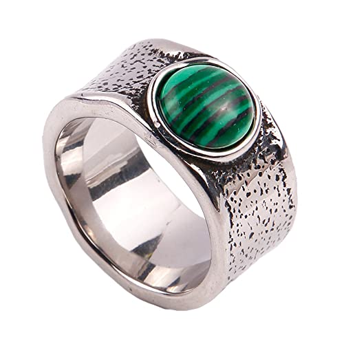 M盲nner Frauen Edelstein Ringe Edelstahl Pers枚nlichkeit Schmuck Jahrestag von Generic