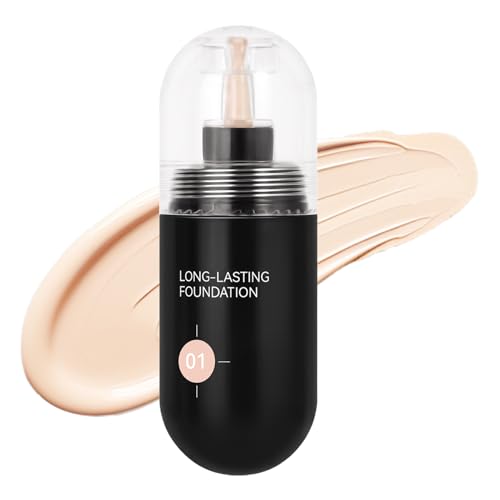 MAT Foundation 30ml - Foundation Full Cover | Liquid Foundation | Panda Land Pushion Foundation | Langhalte Make-up-Basis-Feuchtigkeits-Anti-Brilliance für Frauen und junge Mädchen MAT Foundation 30ml - Foundation Full Cover | Liquid Foundation | Panda Land Pushion Foundation | Langhalte Make-up-Basis-Feuchtigkeits-Anti-Brilliance für Frauen und junge Mädchen von Generic