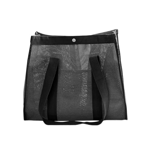 MESH wiederverwendbare große Pooltasche - Pooltaschen für Frauen | Küche Wiederverwendbare Lebensmittelpakete für Reisepakete Cruise Boat Resort Picknick Urlaub Outdoor, blacks, verwijzen naar de von Generic