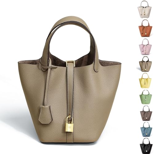 Mad Leder Beuteltaschen für Damen,Handtasche Beuteltasche Freizeittasche Vintage Schultertasche Shopper Hobo-Bag Henkeltasche(Gray) von Generic