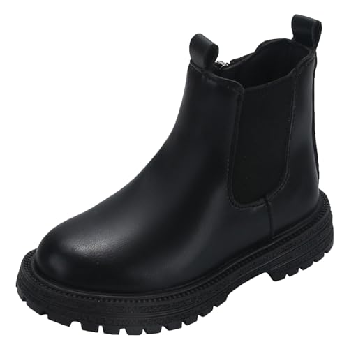 Mädchen Boots - Schneestiefel Outdoor Frühling Weichsohlen Leicht Traillaufschuhe Wasserdicht Chelsea Boots Halbhoch Stiefeletten Barfussschuhe Kinder Winter Wasserdicht von Generic