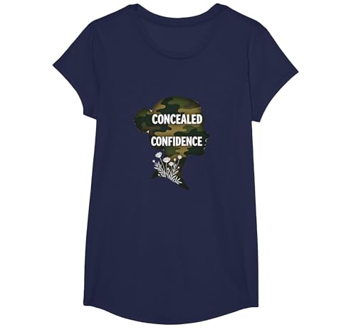 Mädchen-Camo: Verdeckte Selbstbewusstseinsermächtigung T-Shirt, Girls, Marineblau, XS Mädchen-Camo: Verdeckte Selbstbewusstseinsermächtigung T-Shirt, Girls, Marineblau, XS von Generic