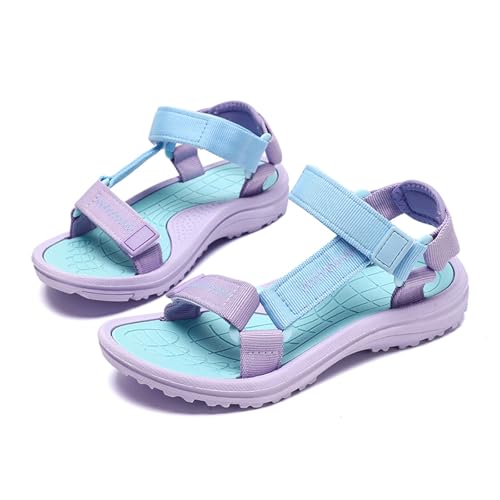 Mädchen Einzelschuhe Kinder Elegant Boho Flache Sandalen Open Toe Ankle Strap Pu-Prinzessin Schuhe Bequeme Cute Kristall Mode FrüHling Sommer von Generic