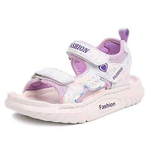 Mädchen Einzelschuhe Kinder Flache Sohlen Strass Schuhe Mode Licht Auf Led Pu-Prinzessin Freizeit Gummiband Slingback Cute Kristall FrüHling Sommer von Generic