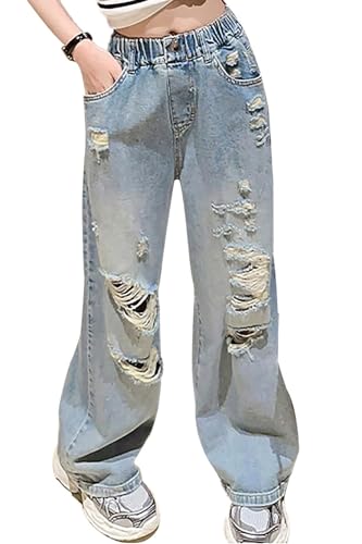 Mädchen Jeans Stretch Hose Jeanshosen High Waist Lange Schlaghose Denim Hose Mit Weitem Bein Jeans Y2k Cargohosen Teenager Cargohose Teenager Mädchen Mädchen Jeans Stretch Hose Jeanshosen High Waist Lange Schlaghose Denim Hose Mit Weitem Bein Jeans Y2k Cargohosen Teenager Cargohose Teenager Mädchen von Generic