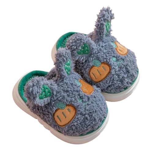 Mädchen Kaninchen Hausschuhe Winter Warme Flauschige Pantoffeln Kinder Gemütliche Weiche Plüsch Slipper Baumwolleschuhe Antirutsch Bequeme Outdoor/Indoor Slippers von Generic
