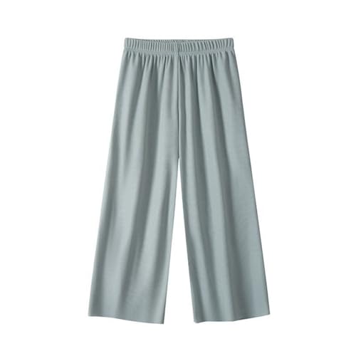 Mädchen Leinenhose Einfarbig Sommerhose Stoffhose Bequeme Atmungsaktiv Hosen Sporthose Elastische Taille Luftige Freizeithose Loose Outdoorhose Kinder Casual Sweatpants Sweathose von Generic