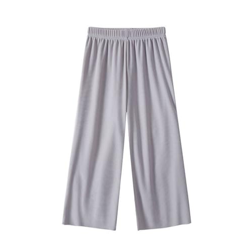 Mädchen Leinenhose Einfarbig Sommerhose Stoffhose Bequeme Atmungsaktiv Hosen Sporthose Elastische Taille Luftige Freizeithose Loose Outdoorhose Kinder Casual Sweatpants Sweathose von Generic