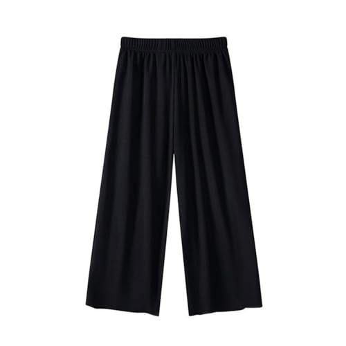 Mädchen Leinenhose Einfarbig Sommerhose Stoffhose Bequeme Atmungsaktiv Hosen Sporthose Elastische Taille Luftige Freizeithose Loose Outdoorhose Kinder Casual Sweatpants Sweathose von Generic