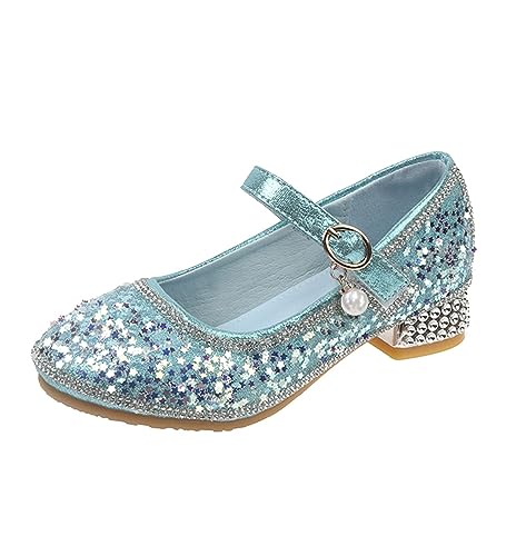 Mädchen Prinzessin Schuhe - Stöckelschuhe Pailletten Prinzessin Kinderschuhe Mädchen Ballerina Schuhe Absatzschuhe Glitzer Schuhe Pailletten Prinzessin Kostüm Schuhe Festliche Geschenk von Generic