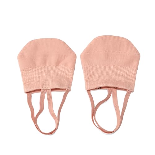 Mädchen Rhythmische Gymnastik Schuhe Frauen Erwachsene Kinder Halb Sohle Ballett Tanz(Light red,38-39) von Generic