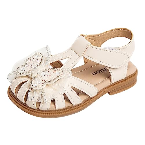 Mädchen Sandalen 2025 Slingback Prinzessin Open Toe Ankle Strap Weiche Sommerschuhe Fischmaul Offene Schuhe Flip Flops Weichen Sohlen Kleines Kind/GroßE Kinder Teens von Generic