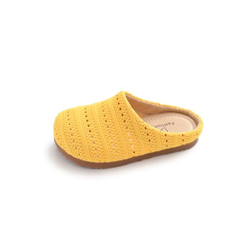 Mädchen Sandalen Mode Eleganter Cutout Atmungsaktive Kinder Slides Sommer Freizeit Weiches Kissen Innen Außen Rutschen 24 EU,Gelb Mädchen Sandalen Mode Eleganter Cutout Atmungsaktive Kinder Slides Sommer Freizeit Weiches Kissen Innen Außen Rutschen 24 EU,Gelb von Generic