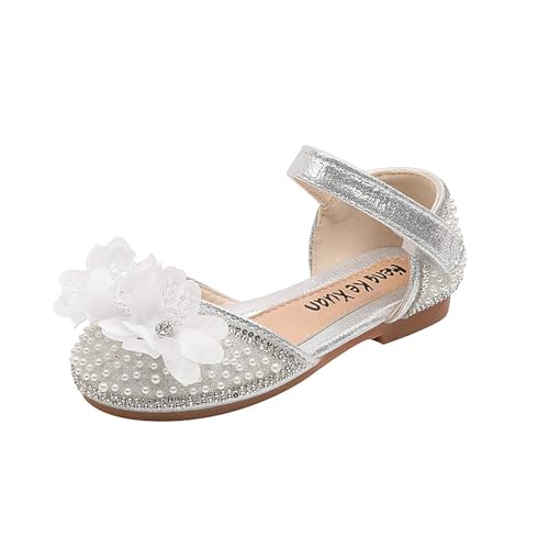 Mädchen Sandalen Mode Muster Perlendekoration Niedliche Hakenschlaufe Vielseitiger niedriger Absatz Bequeme Prinzessinnenschuhe Wasserschuhe Kinder von Generic