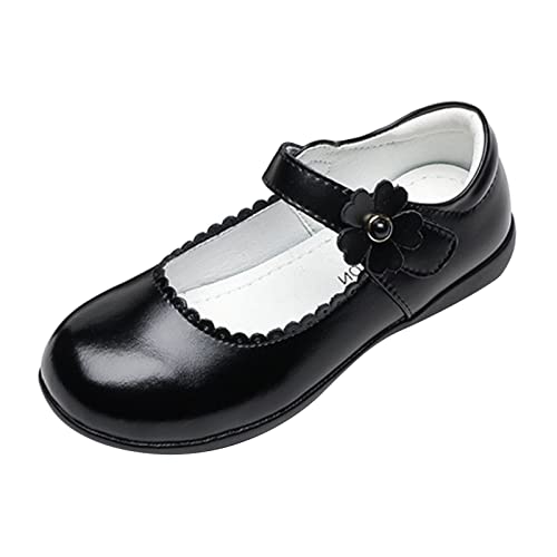 Mädchen Sportschuhe 37 38 Mädchenschuhe Lederschuhe Einzelschuhe Tanzschuhe Mädchen Performance Schuhe Schuhe Für Fitnessstudio (Black, 37 Big Kids) von Generic