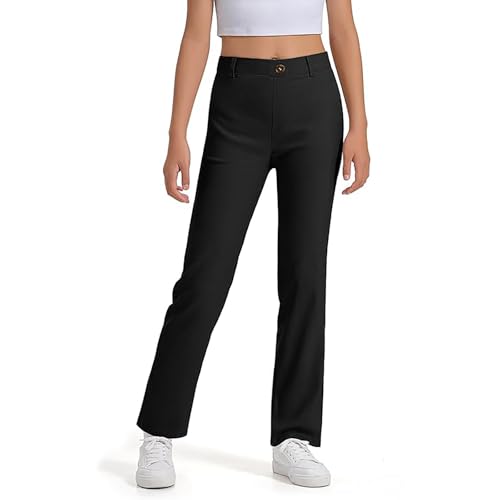 Mädchen Uniformhose Kinder Anzughose Hoch Dehnbar mit Taschen Größe 5-14 Jahre Mädchen Uniformhose Kinder Anzughose Hoch Dehnbar mit Taschen Größe 5-14 Jahre von Generic