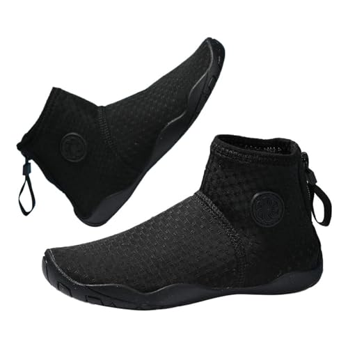 Mädchen Wasserschuhe Junge Schwimmschuhe Aquaschuhe Schnell Trocknend Strandschuhe Surfschuhe Leicht Neoprenschuhe Tauchschuhe Atmungsaktive Schnelltrocknend (Black, 29 Little Child) von Generic