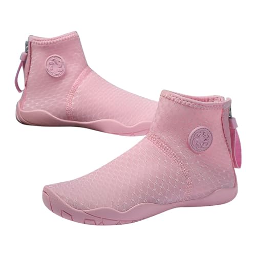 Mädchen Wasserschuhe Junge Schwimmschuhe Aquaschuhe Schnell Trocknend Strandschuhe Surfschuhe Leicht Neoprenschuhe Tauchschuhe Atmungsaktive Schnelltrocknend (Pink, 25 Toddler) von Generic