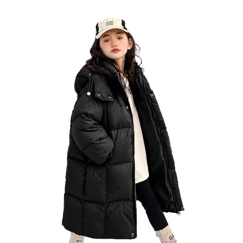 Mädchen Winterparka Kinder Winterjacke Jungen Mit Fellkapuze Outdoor Wintermantel Warme Parka Schneejacke Mädchen Jacke Winter Teenager Wintermantel Lang Mädchen von Generic