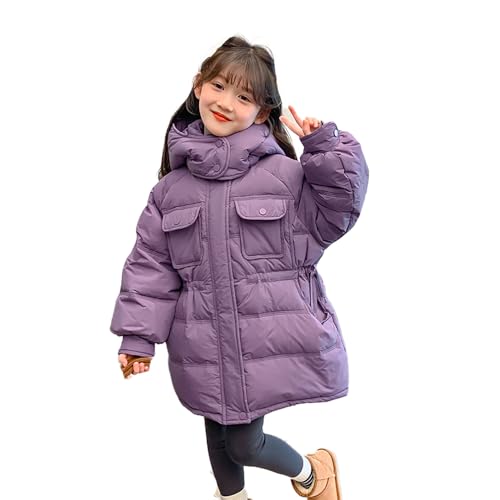 Mädchen Winterparka Kinder Winterjacke Jungen Mit Fellkapuze Outdoor Wintermantel Warme Parka Winterjacken Kinder Kinder Winter Jacke Steppjacke Kinder Mädchen von Generic