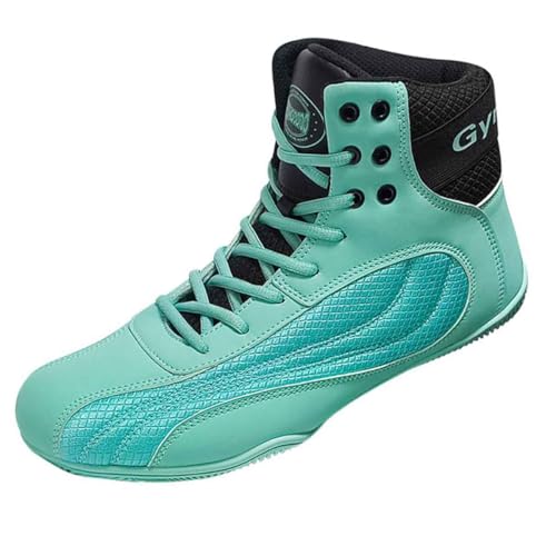 Männer Boxschuhe – rutschfeste, Atmungsaktive Kickbox-Kampfstiefel Und Trainings-Workout-Sportschuhe,Grün,40 EU von Generic