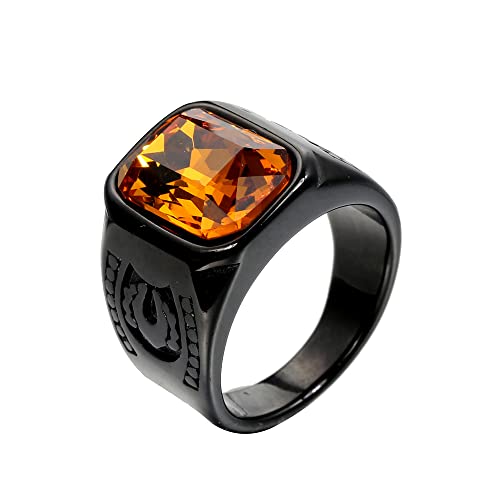 Männer Frauen Edelstahl Edelstein Ringe Persönlichkeit Schmuck Jahrestag Multicolor Edelstein Männer Frauen Edelstahl Edelstein Ringe Persönlichkeit Schmuck Jahrestag Multicolor Edelstein von Generic