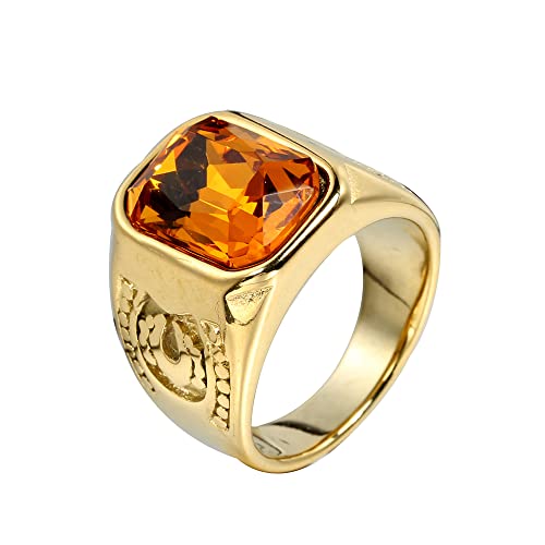 Männer Frauen Edelstahl Edelstein Ringe Persönlichkeit Schmuck Jahrestag Multicolor Edelstein Männer Frauen Edelstahl Edelstein Ringe Persönlichkeit Schmuck Jahrestag Multicolor Edelstein von Generic