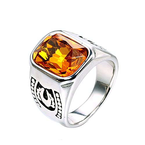 Männer Frauen Edelstahl Edelstein Ringe Persönlichkeit Schmuck Jahrestag Multicolor Edelstein Männer Frauen Edelstahl Edelstein Ringe Persönlichkeit Schmuck Jahrestag Multicolor Edelstein von Generic