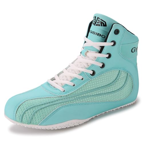 Männer Frauen Wrestling Turnschuhe Mesh Atmungsaktiv Komfort Sportschuhe High Top Fitness Gewichtheben Trainingsschuhe,Blau,40 EU Männer Frauen Wrestling Turnschuhe Mesh Atmungsaktiv Komfort Sportschuhe High Top Fitness Gewichtheben Trainingsschuhe,Blau,40 EU von Generic