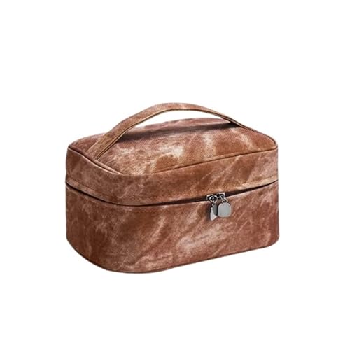 Männer Kulturbeutel Make-up Reise Kosmetiktasche Tragbare Frauen Make-up Fall(Coffee) von Generic