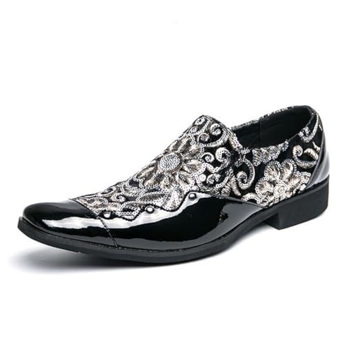 Männer Mode Kleid Business Schuh Spitze Zehe Leder Floral Loafers Slip on Abend Oxford,Schwarz,38 EU Männer Mode Kleid Business Schuh Spitze Zehe Leder Floral Loafers Slip on Abend Oxford,Schwarz,38 EU von Generic