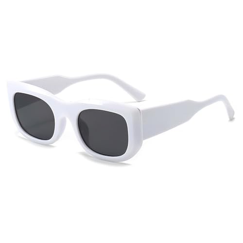Männer Quadratische Sonnenbrillen For Den Außenbereich, Autofahren, Sport, Urlaub, Polarisierte(White) von Generic