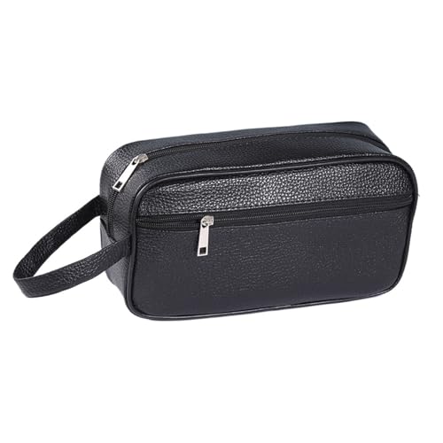 Männer Reise Kulturtasche Kosmetiktasche for Make-up Aufbewahrung Geschäftsreisen Täglichen Gebrauch(Black-26X7.5X14cm) von Generic