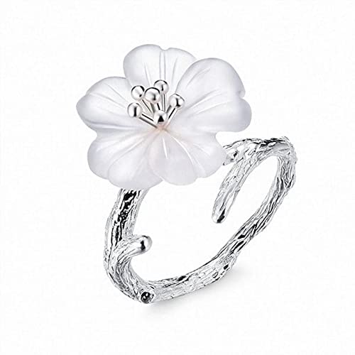 Männer Ringe wojonifuiliy01 Kirschring Kirschschmuck Rebe Wickelfinger verstellbar offenes Ende Mode natürlicher Blumenring Herbstwind als Geschenk an einen Freund (Pink, One Size) von Generic