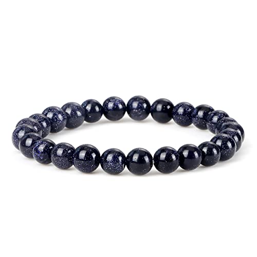Männer stein Perlen Armbänder Blau Grün Sandstein Stretch Armbänder Kristall Armreifen Frauen Glück Armband Männer stein Perlen Armbänder Blau Grün Sandstein Stretch Armbänder Kristall Armreifen Frauen Glück Armband von Generic