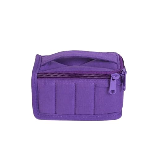 Männer und Frauen Make-up Tasche Kulturbeutel for Geschäftsreisen Hotel(Purple) von Generic