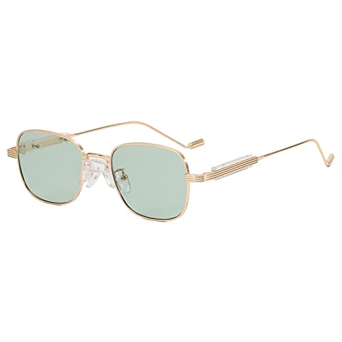 Männer und Frauen Mode quadratische Sonnenbrille Outdoor Urlaub Sport Pendler Trend UV400 dekorative Sonnenbrille Geschenk(Color:D) von Generic